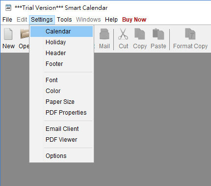 edit calendar settings
