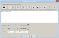 Add Recurring Events to Calendar