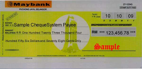 Print Cheque Software Malaysia