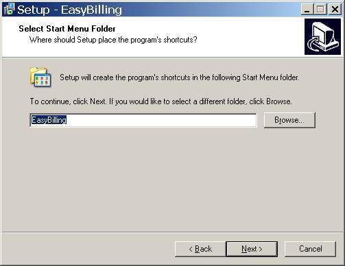 Specify startup folder