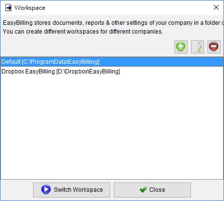 EasyBilling Workspace