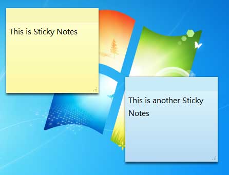 Sticky Notes Windows Desktop Program