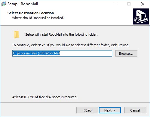 specify destination folder for installation