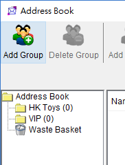 new group in address book