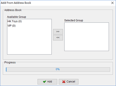 add group from address book