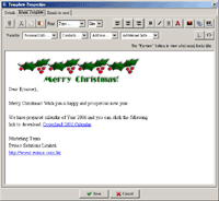 Email Template Window