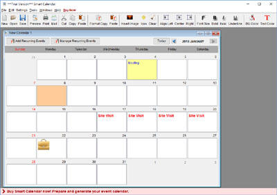 format the style of day box in calendar