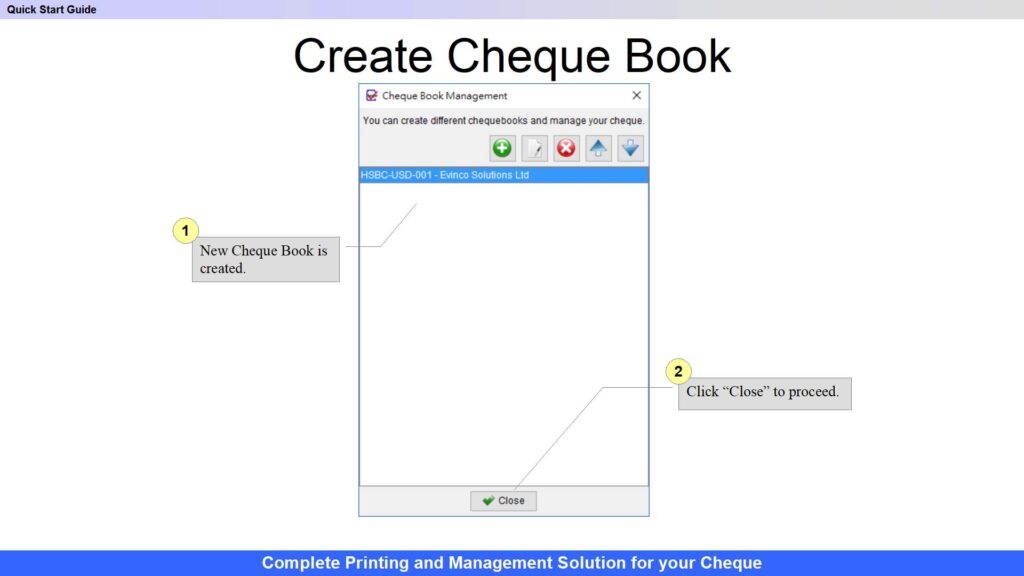 ChequeSystem Quick Start Guide 05
