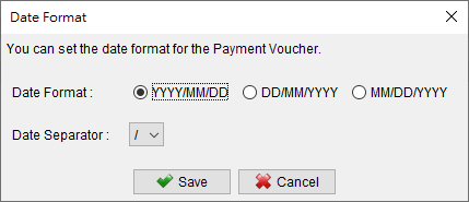 Payment Voucher Date Format