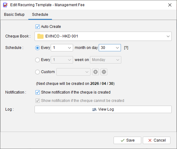 Recurring Cheque Template 3 Recurring Template Auto Create