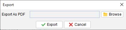 Export Dialog