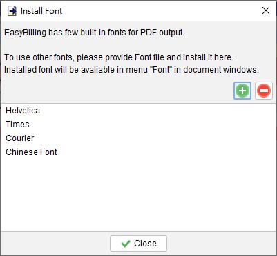 Font List