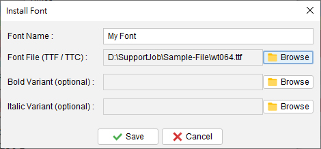 Install Font