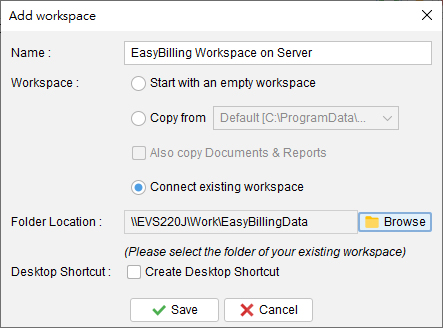 Second Computer connect existing workspace