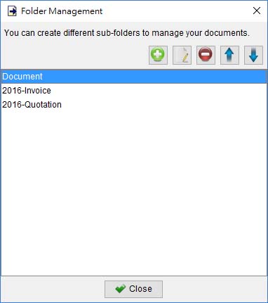 Create different folder to organize document