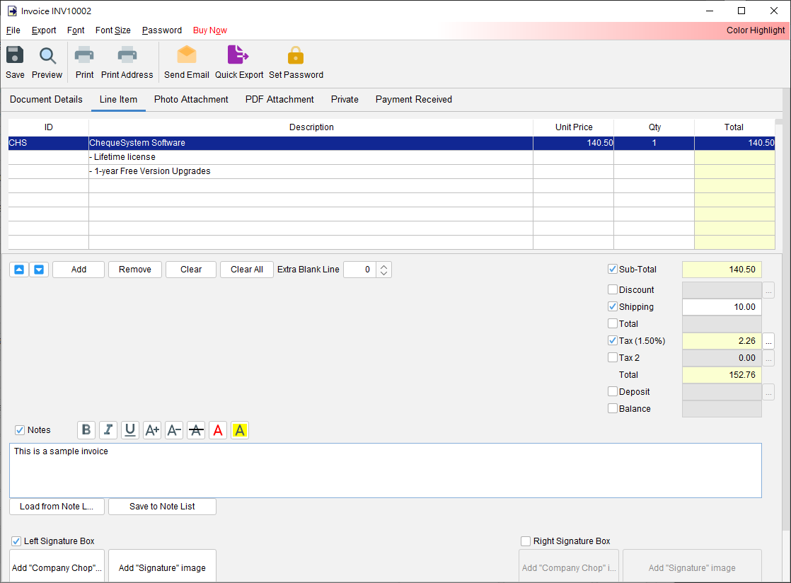 EasyBilling Software - Quotation, Invoicing, Receipt 