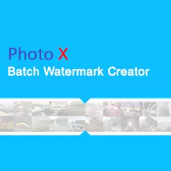 PhotoX Batch Watermark Software Box Shot