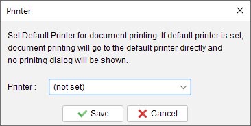 Default printer